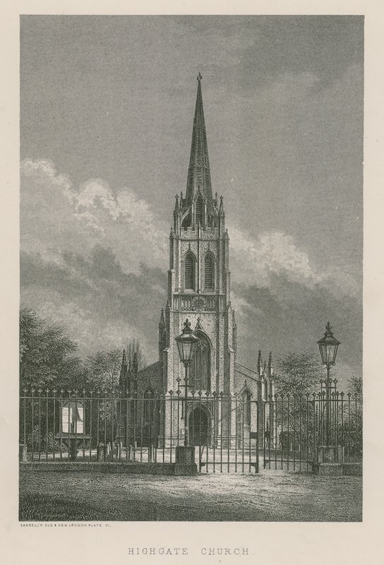 Highgate Church, London av English School
