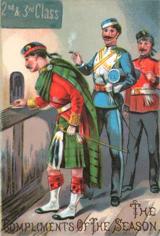 Highlander Military, julkort av English School