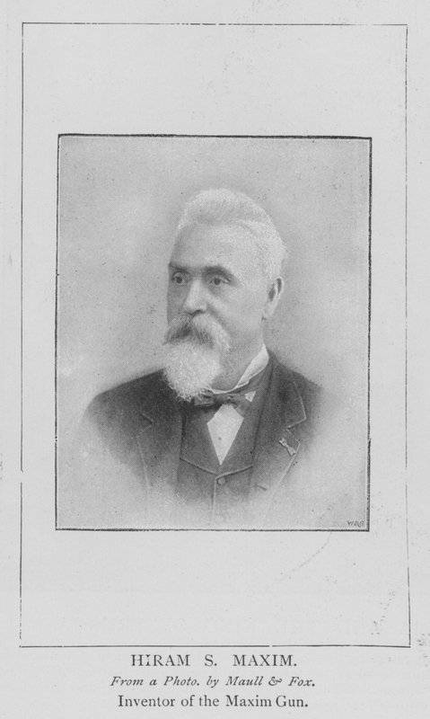 Hiram S Maxim (gravyr) av English School