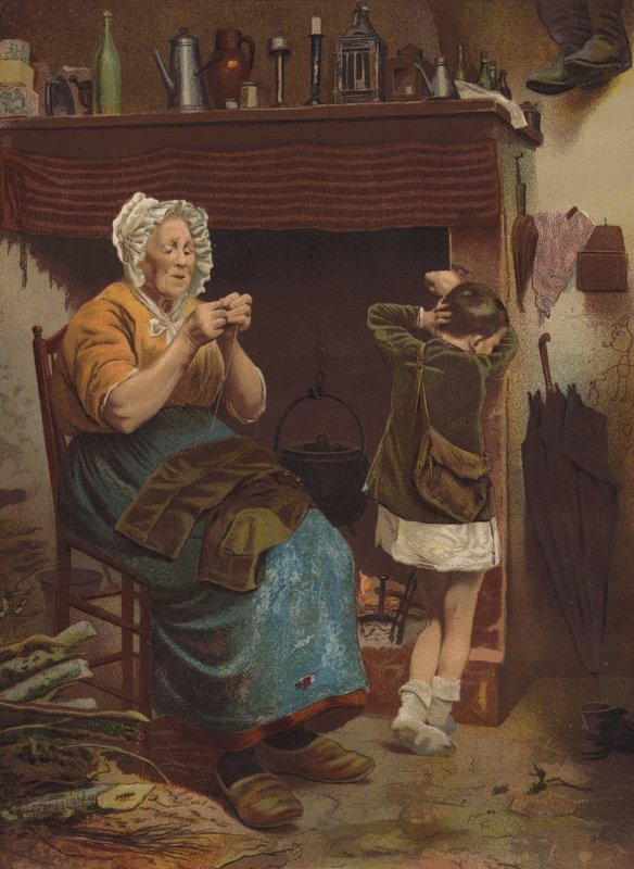 Hans enda par (chromolitho) av English School