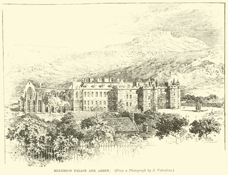 Holyrood Palace och Abbey av English School