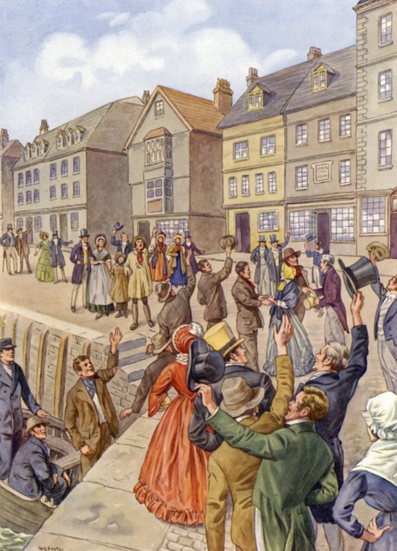 Tolpuddle-martyrernas hemkomst av English School