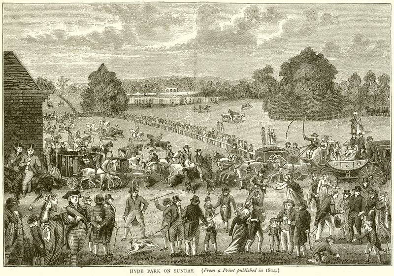 Hyde Park på söndag av English School