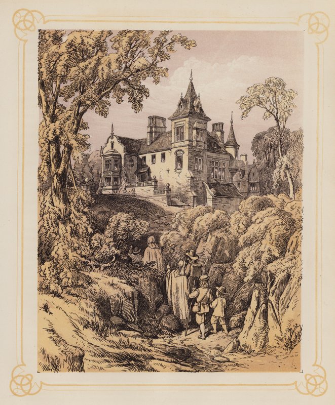 Illustration till Bunyans Pilgrimsfärden (litografi) av English School