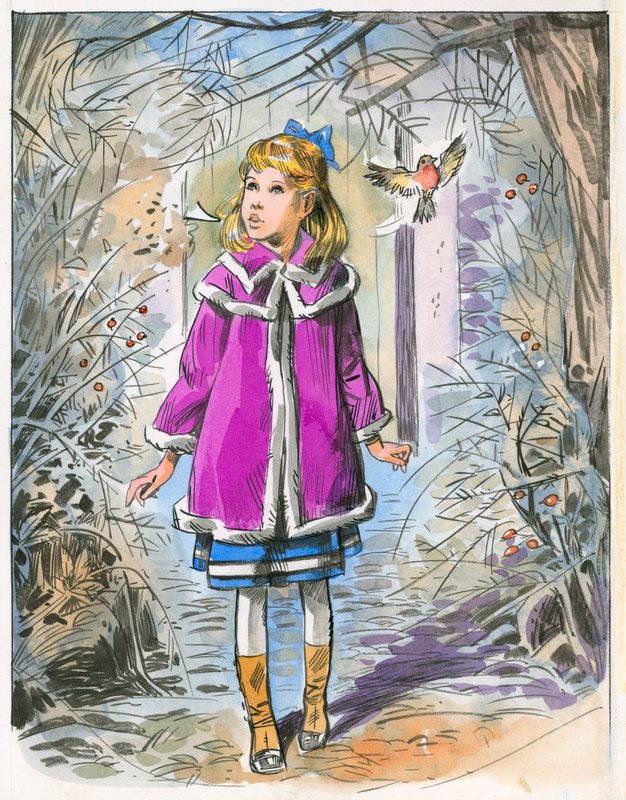 Illustration för The Secret Garden av English School