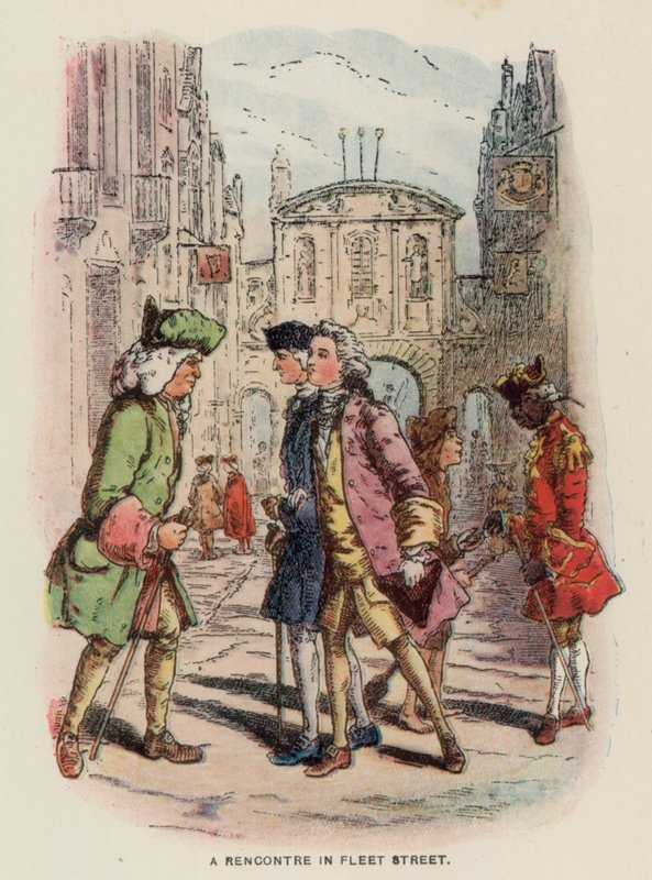Illustration för The Virginians av Thackeray av English School