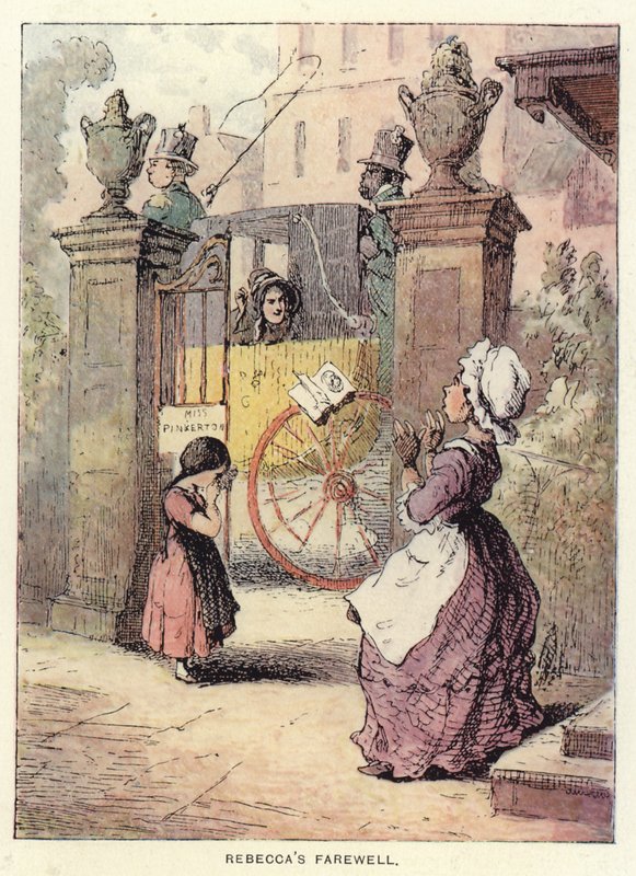 Illustration för Vanity Fair av Thackeray av English School