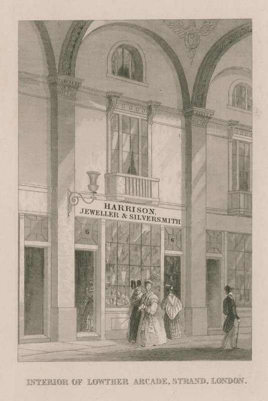 Interiör av Lowther Arcade av English School