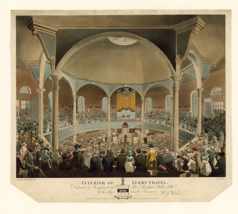 Interiör av Surry Chapel av English School