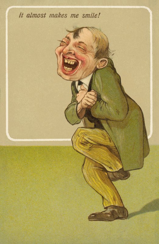 Det får mig nästan att le! (chromolitho) av English School