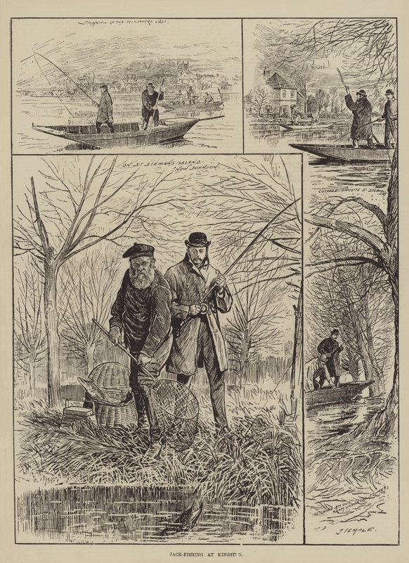 Jack-Fishing at Kingston (gravyr) av English School