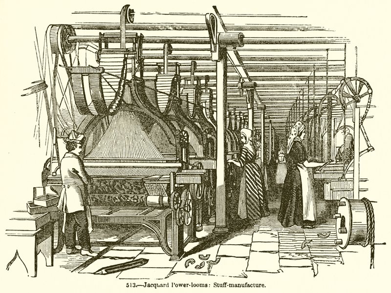 Jacquard Power-Looms: Stuff-Manufacture av English School