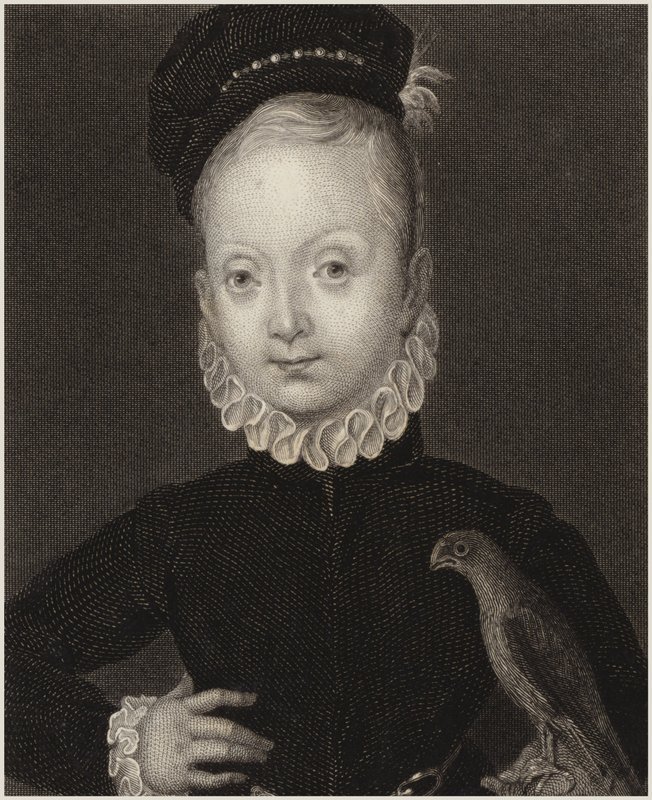 James I av Skottland av English School
