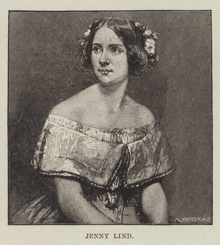 Jenny Lind (gravyr) av English School