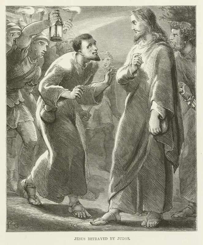 Jesus förrådd av Judas av English School
