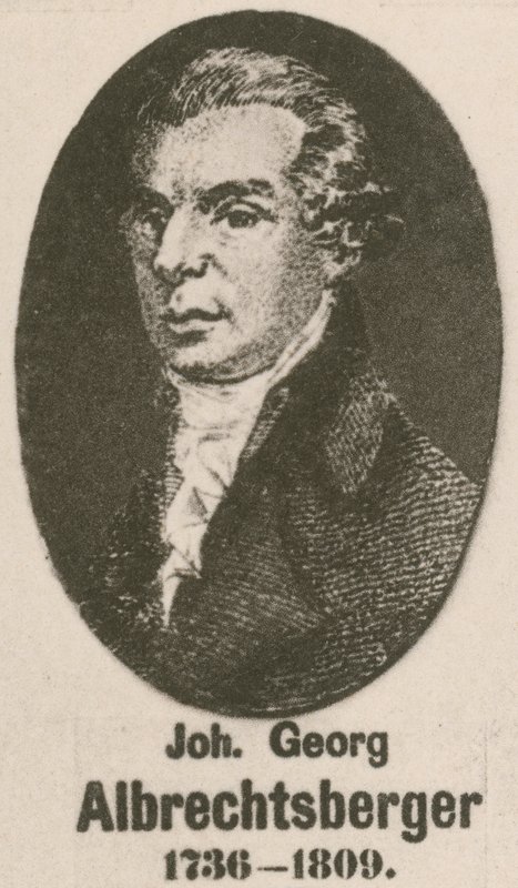 Johann Georg Albrechtsberger (gravyr) av English School