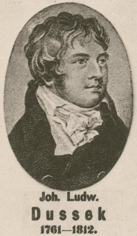 Johann Ludwig Dussek (gravyr) av English School