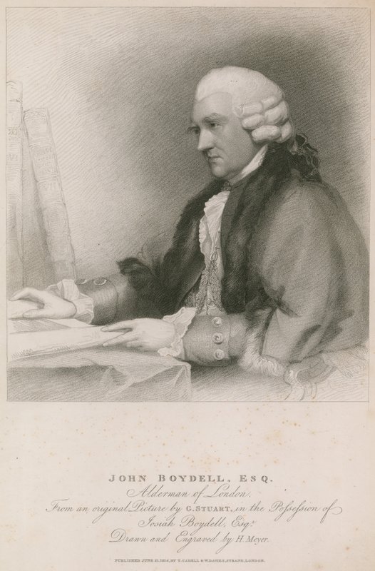 John Boydell, Alderman of London av English School