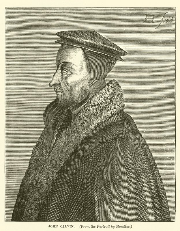 John Calvin (gravyr) av English School