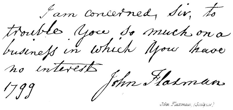 John Flaxman, (skulptör) av English School