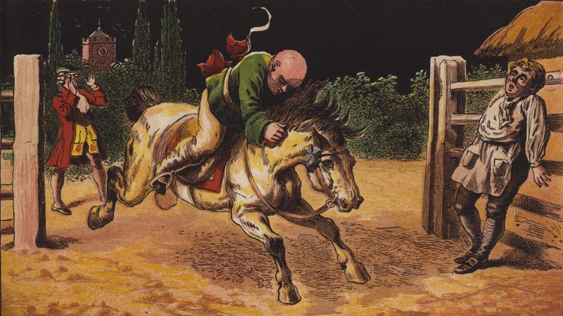 John Gilpin (färg litho) av English School