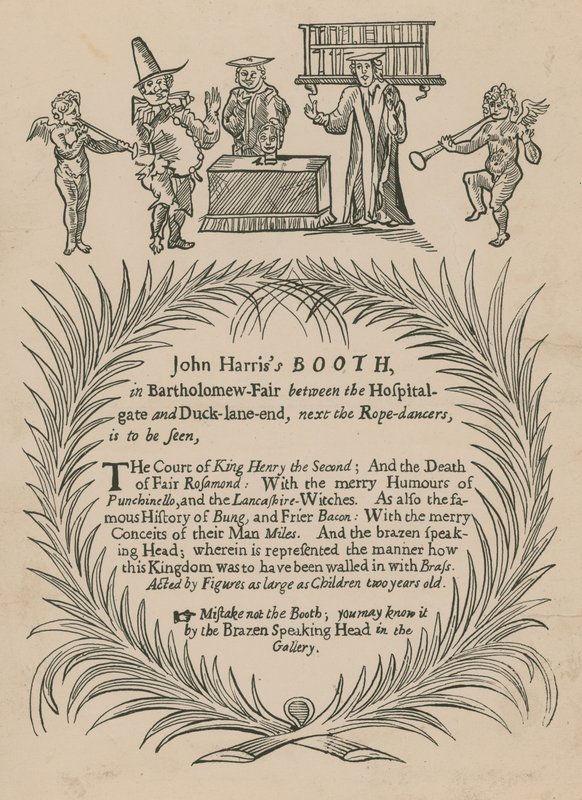 John Harriss monter på Bartholomew Fair av English School