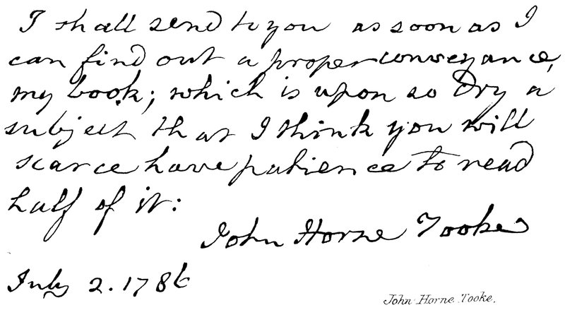 John Horne Tooke av English School