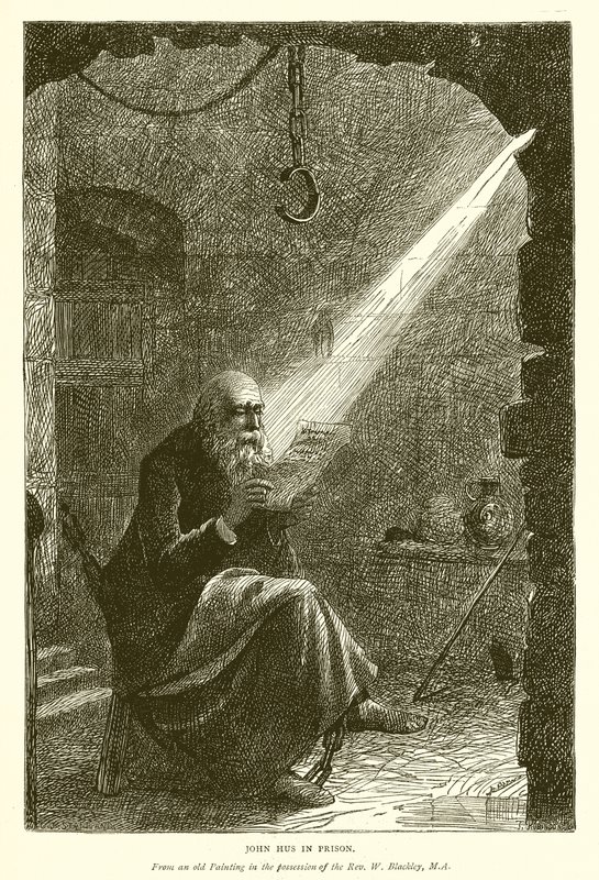 John Hus i fängelset av English School