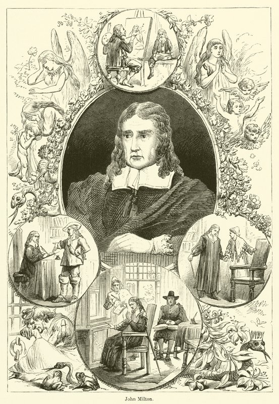 John Milton (gravyr) av English School