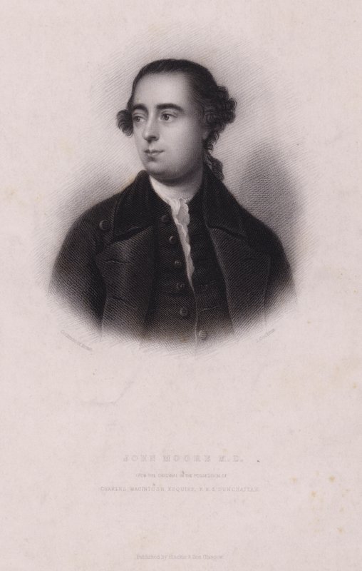 John Moore, skotsk läkare (gravyr) av English School