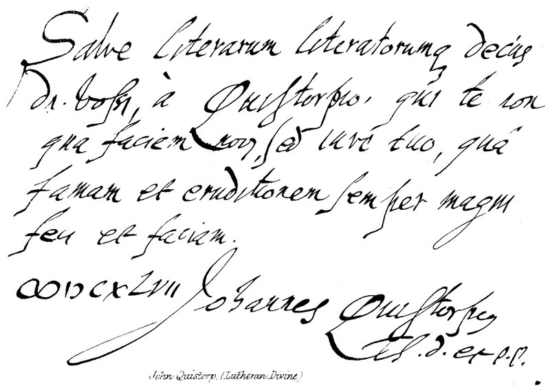 John Quistorp, (luthersk gudomlig) av English School