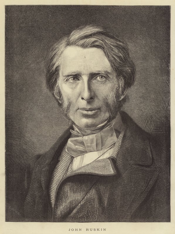 John Ruskin (gravyr) av English School