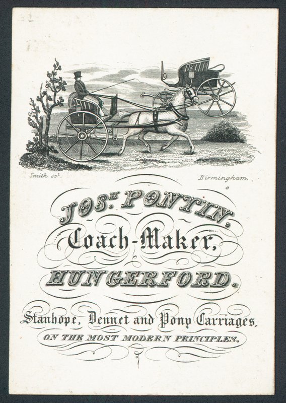 Josiah Pontin, bussmakare, byteskort av English School