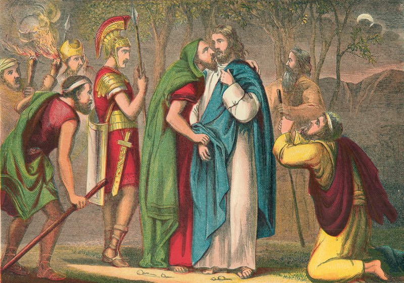 Judas förråder Kristus av English School