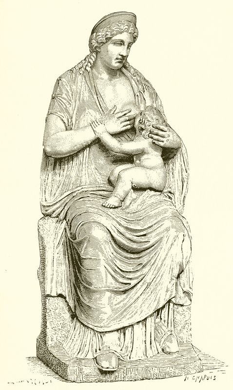 Juno sjuksköterska Hercules (Staty i Vatikanen) av English School