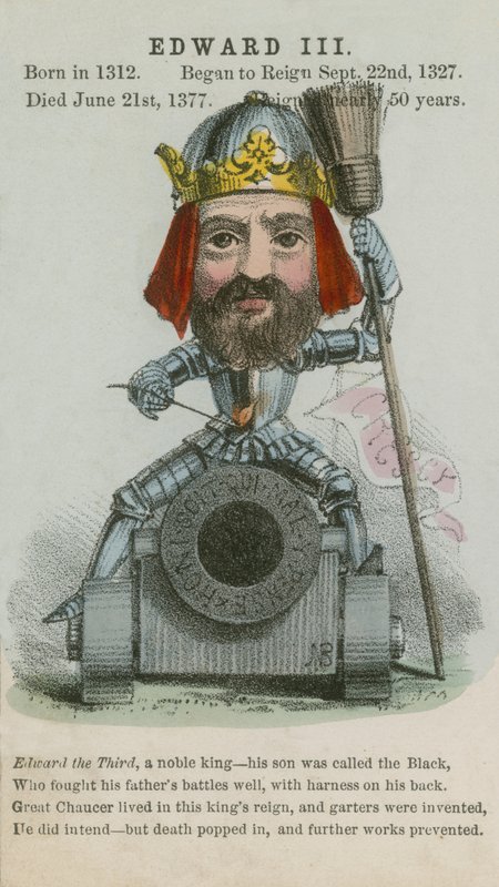 Kung Edward III (akvatint) av English School