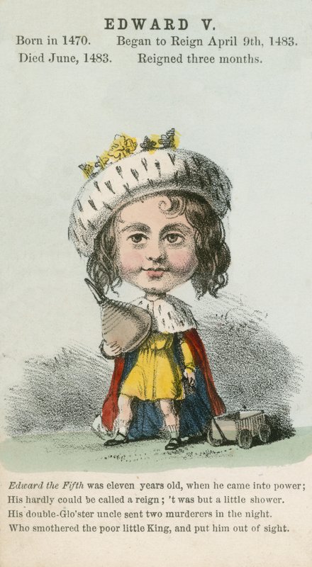 Kung Edward V (akvatint) av English School