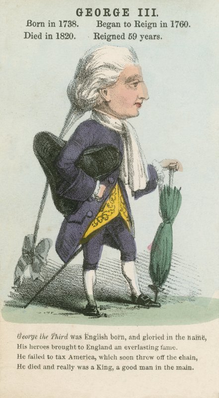 King George III (akvatint) av English School