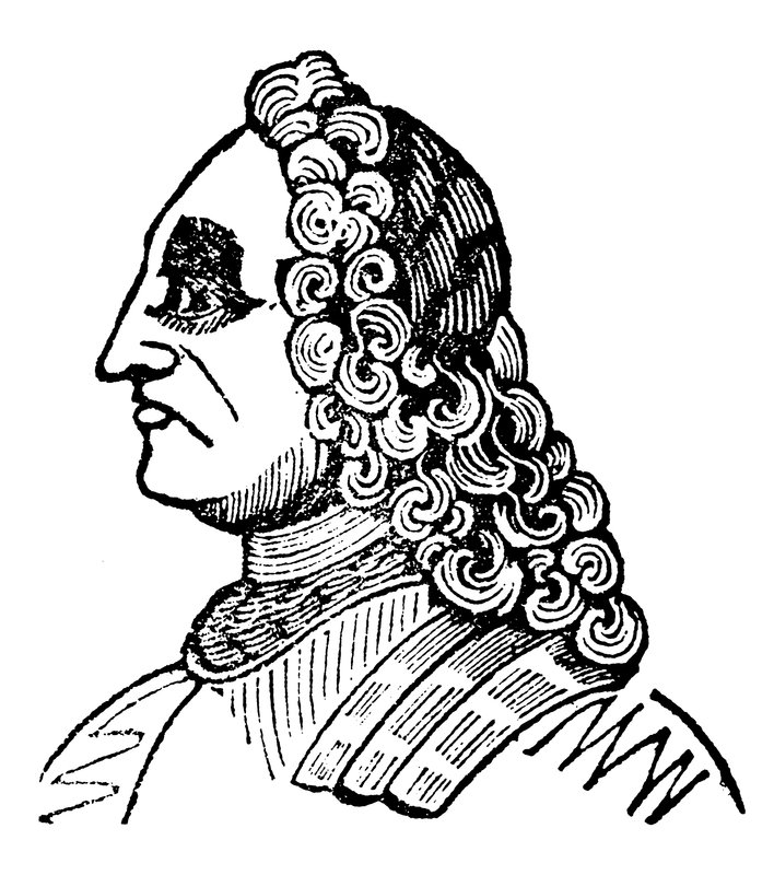 King George II (träsnitt) av English School