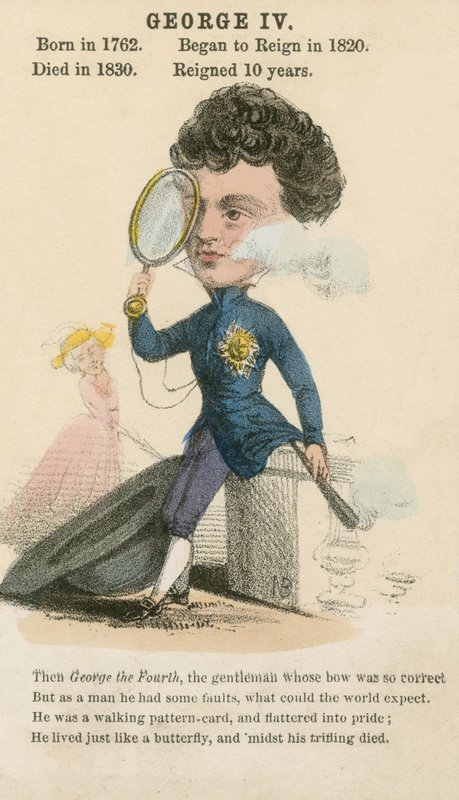 King George IV (akvatint) av English School