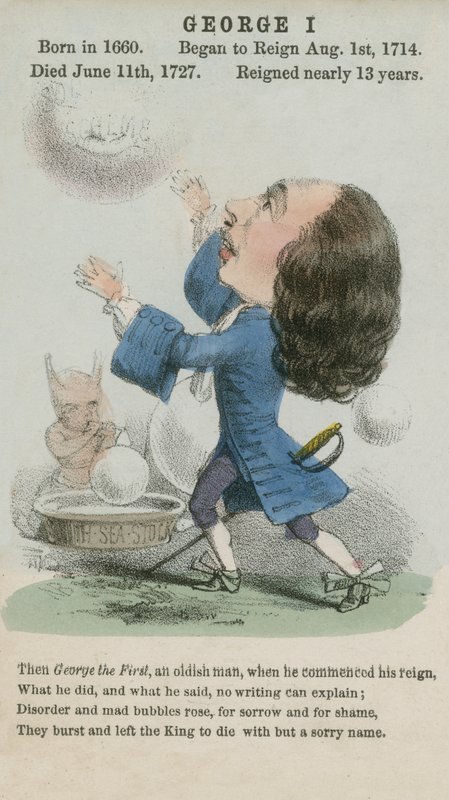 King George I (akvatint) av English School