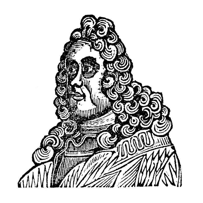 King George I (träsnitt) av English School