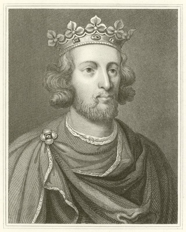 Kung Henrik III (gravyr) av English School