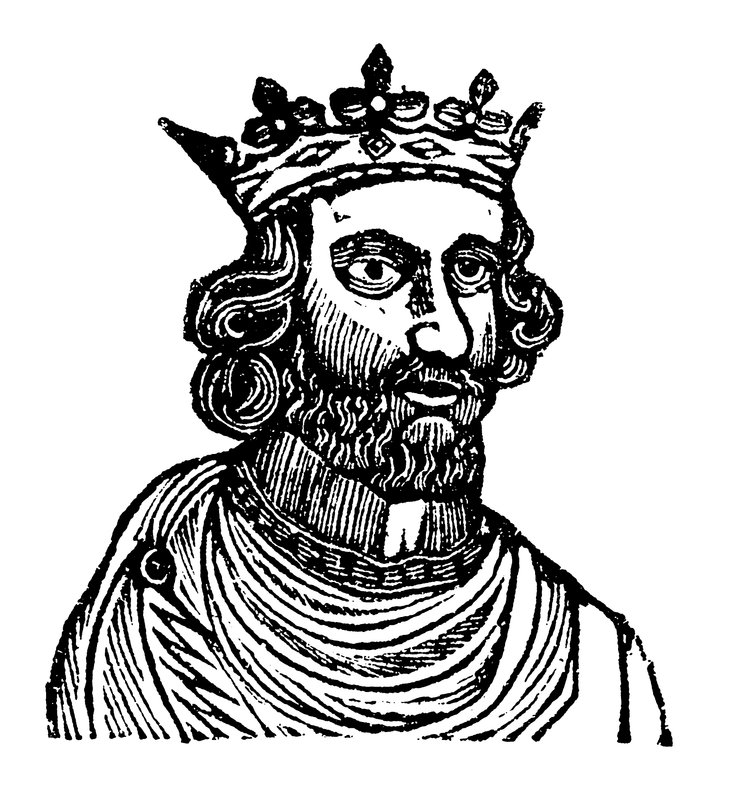 Kung Henrik III (träsnitt) av English School