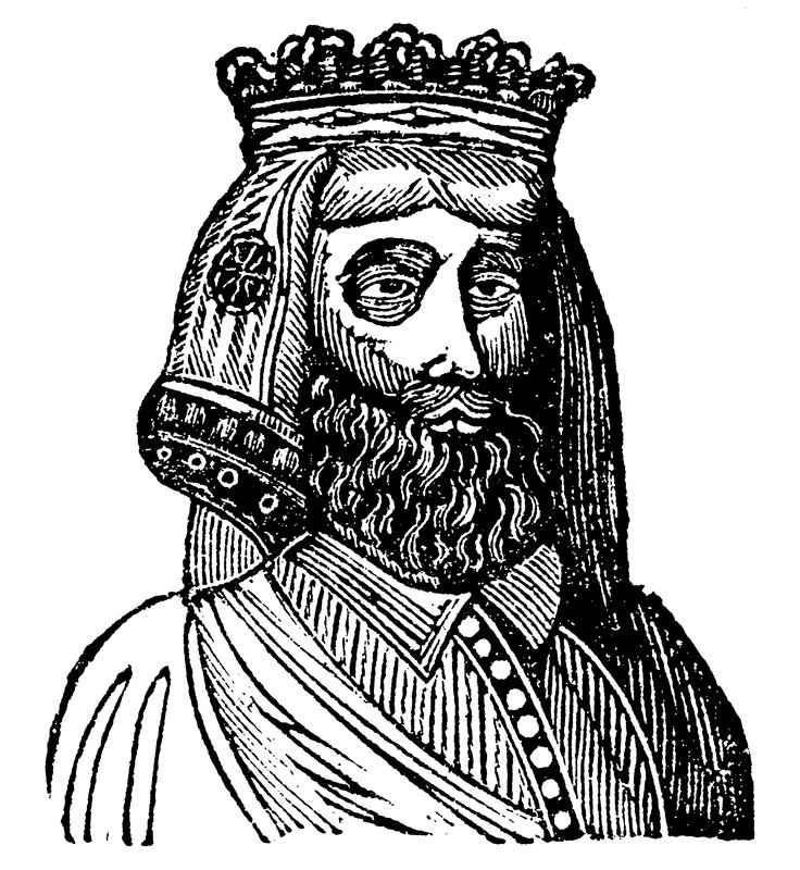 Kung Henrik IV (träsnitt) av English School