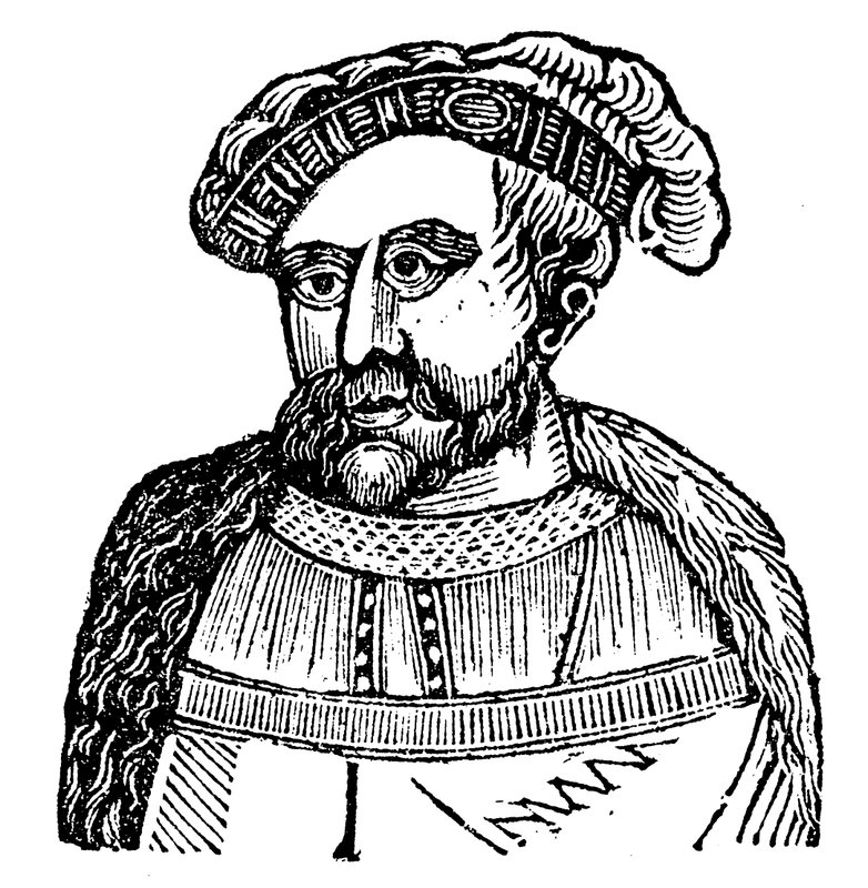 Kung Henrik VIII (träsnitt) av English School