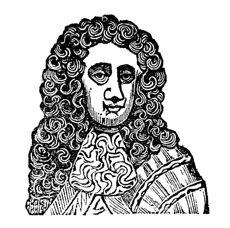 King James II (träsnitt) av English School
