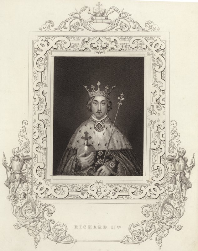 kung Richard II av England av English School