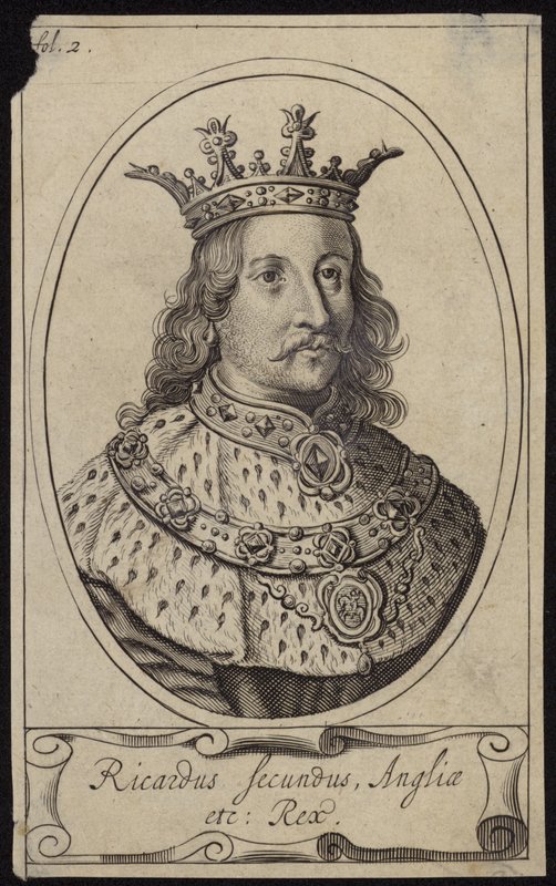 kung Richard II av England av English School