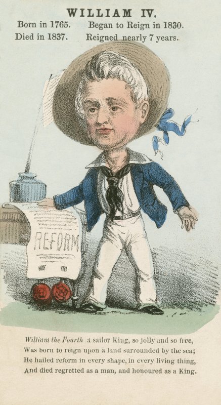 Kung William IV (akvatint) av English School